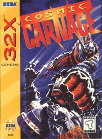 Cosmic Carnage Sega 32X US box art